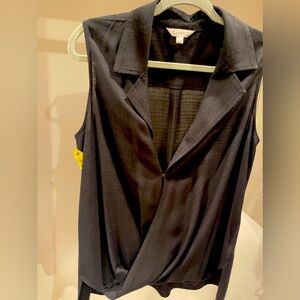 Nanette Lepore faux wrap sleeveless top. Never been worn.